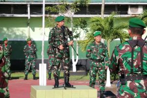 Awal Tahun 2025, Dandim Ketapang Pimpin Upacara Bendera 17-an Bulan Januari.