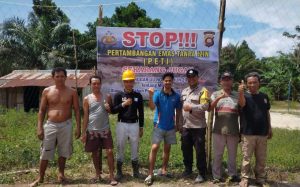 Tegaskan Larangan Pertambangan Ilegal, Jajaran Polres Ketapang Sampaikan Himbauan Kepada Warga