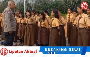 POLISI MITRA SEKOLAH, KANIT BINMAS POLSEK SIMPANG HULU SOSIALISASIKAN KENAKALAN REMAJA DAN BAHAYA NARKOBA DI SMPN 06