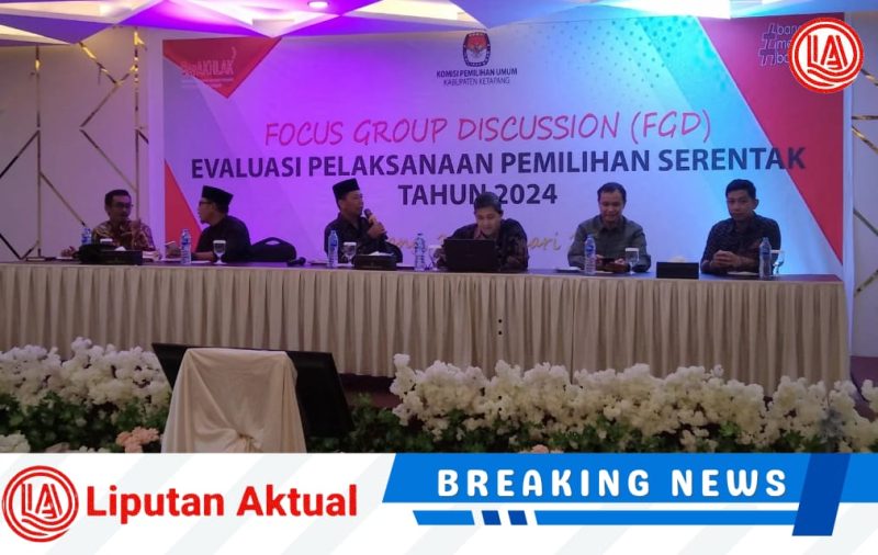 KPU Ketapang Adakan Kegiatan FGD Evaluasi Pelaksanaan Tahapan Pemilihan Serentak Tahun 2024