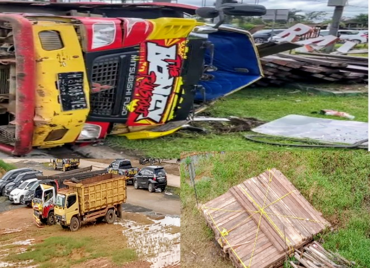 Itu Informasi Hoax.Truk dan Kayu Ulin Itu Bukan Punya.