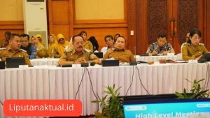 Bupati Sanggau Drs.Yohanes Ontot Hadiri HLM Pengendalian Inflansi Daerah