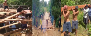 Semangat Gotong Royong Masyarakat Desa Muara Gerunggang Dalam Memperbaiki Jembatan Sungai Pemahan