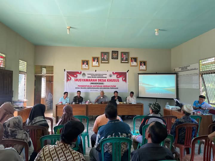 Masyarakat Desa Muara Gerunggang   membentuk  Koperasi Merah Putih Muara Bersatu