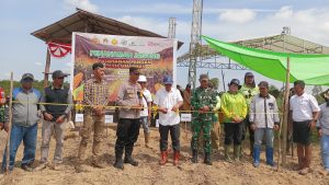 Polsek Nanga Tayap melaksanakan Penanaman Jagung Bersama Sinar Mas Dukung Ketahanan Pangan di Ketapang