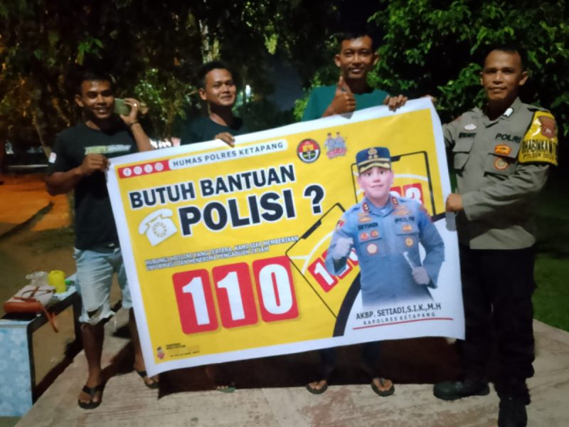 Bhabinkamtibmas Kelurahan Sukaharja Sosialisasikan Layanan Bantuan Polisi 110 kepada Warga