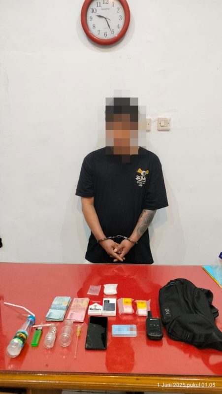 SATUAN RESERSE NARKOBA POLRES KETAPANG SELAMATKAN 39 GRAM SABU DI SUNGAI MELAYU RAYAK