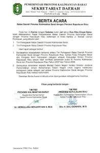 Ada Apa di Balik Perjanjian Perbatasan Kalimantan Barat dan Kepulauan Riau Tahun 2014?