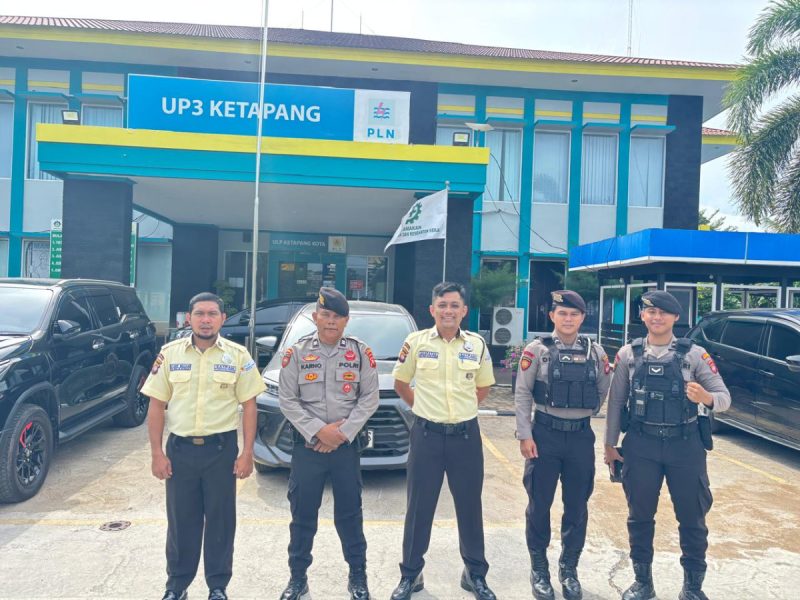 Kanit Patroli Sat Samapta Polres Ketapang Laksanakan Patroli dan Sambang ke Kantor UP3 PLN Ketapang