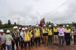 Kapolres Ketapang Hadiri Launching Pembangunan Jalan Pelang – Kepuluk