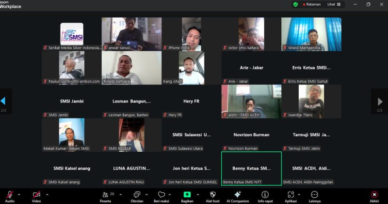 SMSI Serukan Media Siber Hadirkan Informasi Menyejukkan, Stabilitas Prioritas Utama