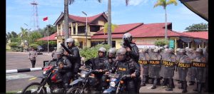 Bentuk Kesiapsiagaan Personil, Polres Ketapang Laksanakan Simulasi Penanganan Unjuk Rasa