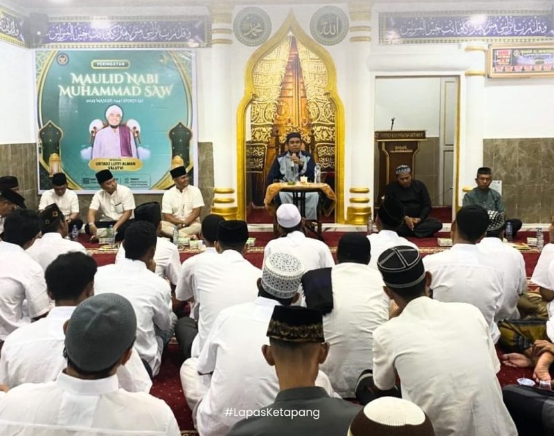 Lapas Ketapang Rayakan Maulid Nabi Muhammad SAW untuk Perkuat Pembinaan Spiritual Warga Binaan