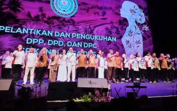 Hashim Djojohadikusumo Lantik Pengurus Srikandi Jaga Desa se-Indonesia, ABPEDNAS dan SMSI Kerja Sama Dukung Program Jaga Desa.