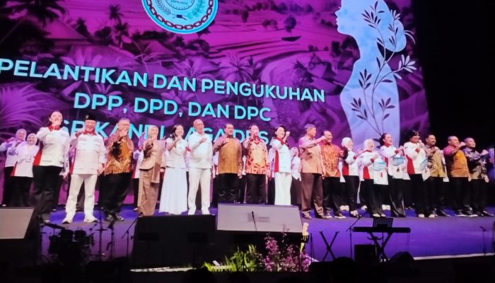 Hashim Djojohadikusumo Lantik Pengurus Srikandi Jaga Desa se-Indonesia, ABPEDNAS dan SMSI Kerja Sama Dukung Program Jaga Desa.