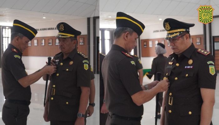KAJATI KALBAR LANTIK DAN AMBIL SUMPAH JABATAN ASPEMA DAN KAJARI LANDAK, TEKANKAN INTEGRITAS DAN MARWAH KEJAKSAAN